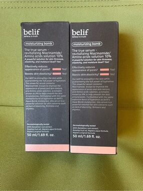 belif Moisturizing Bomb Serum - Black & Pink Packaging